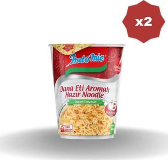 Indomie Dana Eti Aromalı Bardak 60 Gr X 2 Adet Noodle