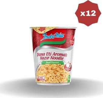 Indomie Dana Eti Aromalı Bardak 60 Gr X 12 Adet