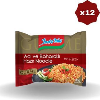 Indomie Gurme Acı Ve Baharat Aromalı 80 Gr X 2 Adet