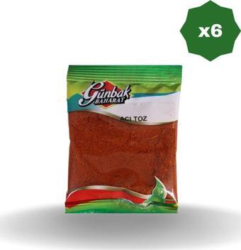 Günbak Acı Tozbiber 40 Gr X 6 Adet