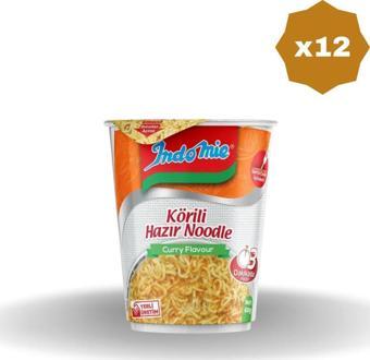 Indomie Köri Aromalı Bardak 60 Gr X 12 Adet