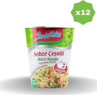 Indomie Sebze Aromalı Bardak 60 Gr X 12 Adet