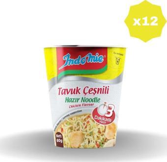 Indomie Tavuk Aromalı Bardak 60 Gr X 12 Adet