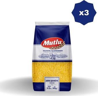 Mutlu Arpa Şehriye 500 Gr X 3 Adet