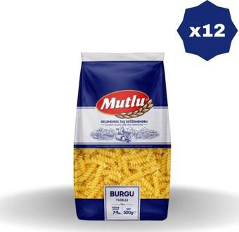 Mutlu Burgu Makarna 500 Gr X 12 Adet