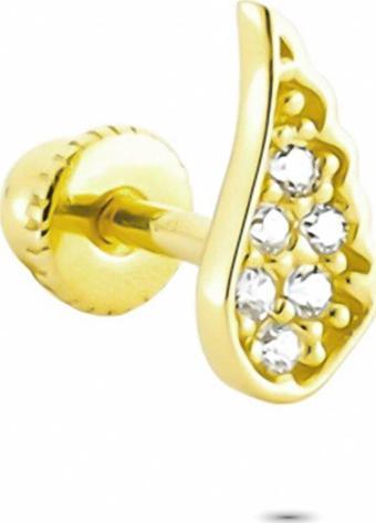 Glorria Altın Melek Kanadı Helix Piercing