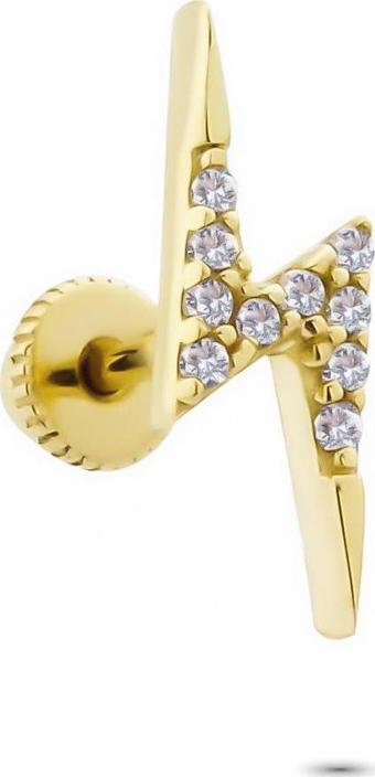 Glorria Altın Şimşek Helix Piercing