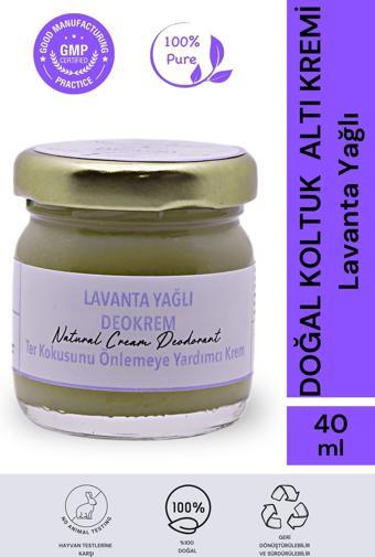 Lavanta Yağlı Krem Deodorant 40 Ml. %100 Doğal