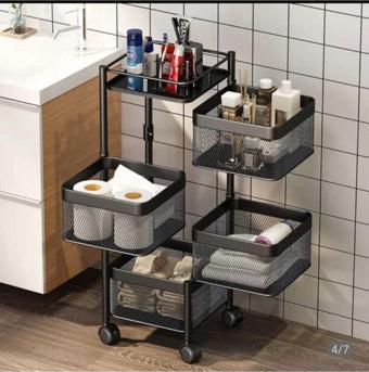 TRENDESK Siyah Metal Banyo Organizer Banyo Düzenleyici