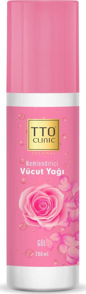 TTO CLINIC NEMLENDİRİCİ VÜCUT YAĞI - Gül kokulu 200ML