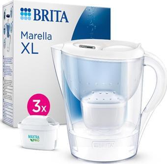 Brita Marella XL 3x Maxtra Pro All-In-1 Filtreli Su Arıtma Sürahisi - Beyaz