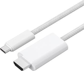 Polham 1.8 Metre 60Hz 4K Type C to HDMI Görüntü Aktarım Kablosu, Type to HDMİ Çevirici Adaptör