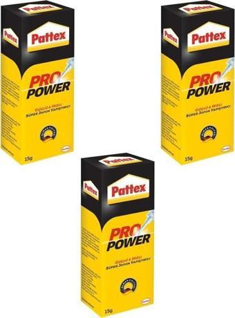 Pattex Pro Power Japon Yapıştırıcı 15gr 3 Adet