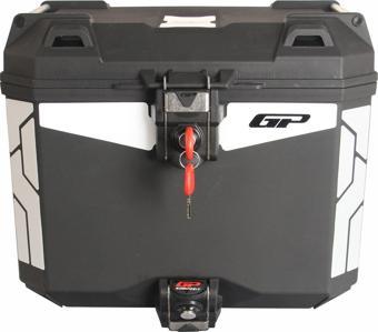 GP Kompozit Universal 33 lt Plastik Motosiklet Çantası Siyah