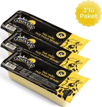 Gündoğdu Taze Kaşar Peynir 500gr 3'lü
