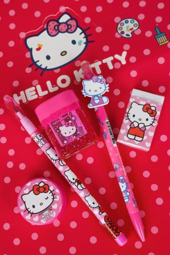 YENİ SEZON LİSANSLI HELLO KITTY VERSATİL UÇLU KALEM 0.7 MM,2 ADET KALEMTRAŞ,GEÇMELİ KURŞUN KALEM VE SİLGİ SETİ