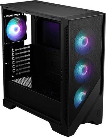 MSI MAG FORGE M100A D60 Temperli Cam 4x A-RGB Fan 4x 120mm Fan 600W 80+ Bronze PSU ATX Gaming Bilgisayar Kasası