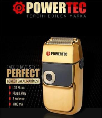 Powertec TR-550 Digital Günlük Sakal Makinesi