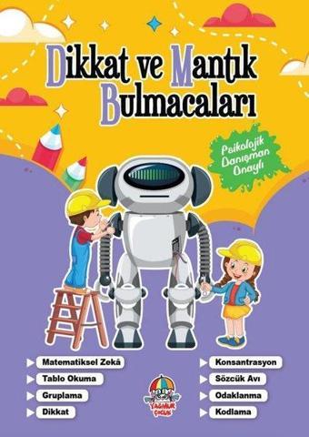 Dikkat ve Mantık Bulmacaları - Mor Kitap - Kolektif  - Yağmur Çocuk