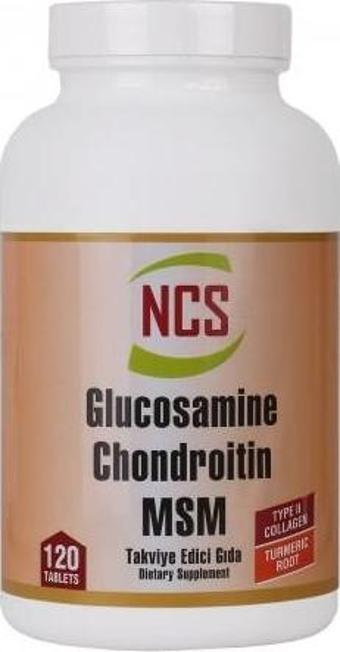 Ncs Glucosamine Chondroitin MSM TYPE II Collagen Turmeric 120 Tablet