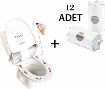 Palex Hijyenik Klozet Kapak Örtüsü Dispenseri + 12 Rulo