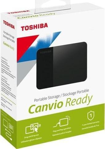 1Tb Canvio Ready 2.5" Gen1 Usb 3.2 Harici Taşınabilir Harddisk (Hdtp310Ek3Aa)