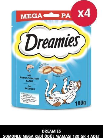 Dreamies Somonlu Mega Kedi Ödül Maması 180 G 4X