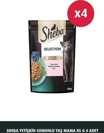 Sheba Somonlu Poşet Yaş Mama 85 G 4X