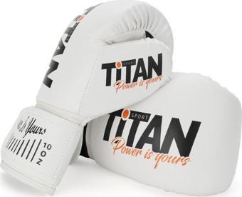 Titan Sport Beyaz Boks Eldiveni 10 OZ