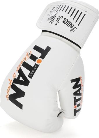 Titan Sport Beyaz Boks Eldiveni 8 OZ