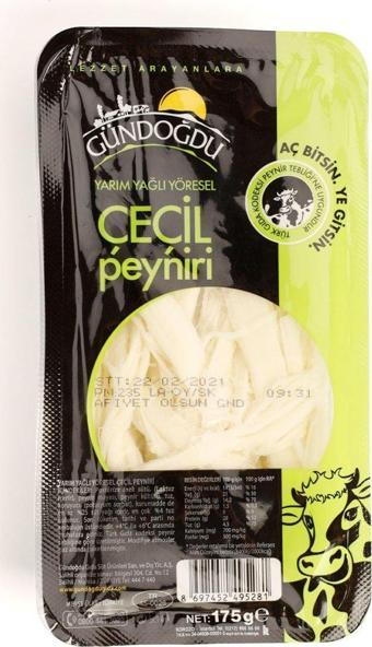 Gündoğdu Liflif Çeçil Peyniri 175gr