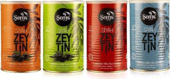 Şems Avantajlı Siyah Zeytin Paketi (4 Çeşit Kalibre Siyah Zeytin) Toplam 3600gr