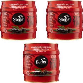 Şems Siyah Zeytin 291-320 Kalibre 2000gr 3'lü