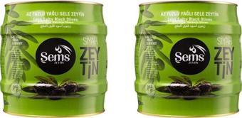 Şems Siyah Zeytin 351-380 Kalibre 2000gr 2'li