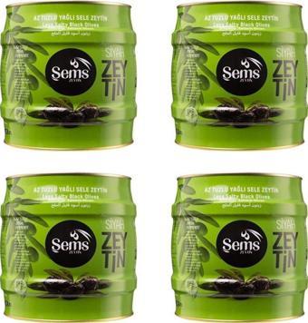 Şems Siyah Zeytin 351-380 Kalibre 2000gr 4'lü