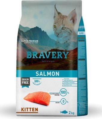 Bravery Tahılsız Somonlu Yavru Kedi Maması 2 Kg