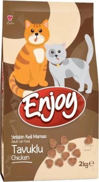 Enjoy Yetişkin Kediler İçin Tavuklu Kedi Maması 2 KG