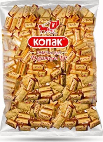 Konak Vizon Portakal Aromalı Krema Dolgulu Bitter Çikolata (1000 Gr)