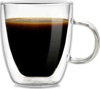 Çift Katman Kulplu Bardak 90 ML