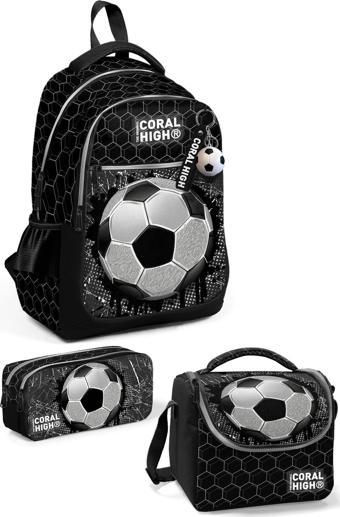 Coral High Kids Futbol Desenli 3’lü Okul Çanta Seti SET0123653