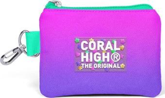 Coral High Kids Pembe Mor Renk Geçişli Bozuk Para Çantası 21891