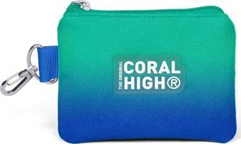 Coral High Kids Yeşil Saks Renk Geçişli Bozuk Para Çantası 21924