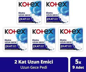 Kotex Ultra 9'lu Extra Uzun Gece - 5'li Paket