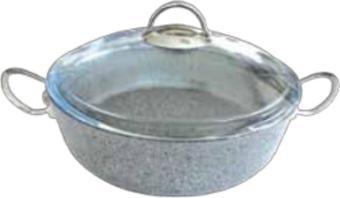 Granit Silver Basık Tek Tencere 22 CM