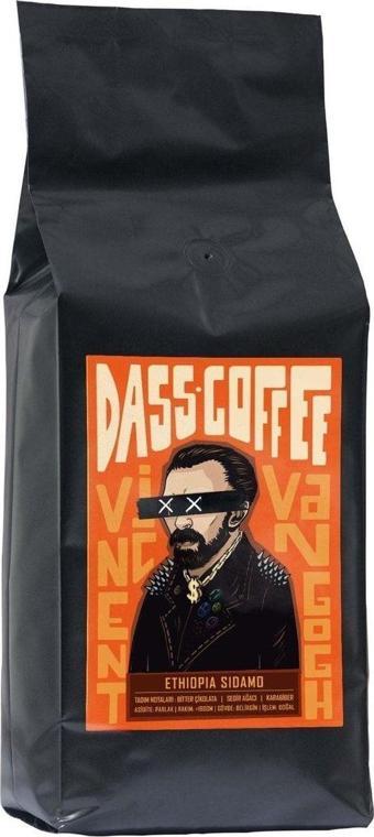 Dass Coffee Etiyopya Sidamo Çekirdek Kahve 1Kg - Öğütülmemiş