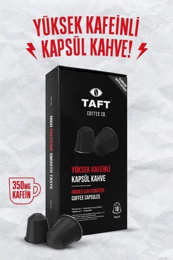 Taft Coffee Co. Taft Yüksek Kafeinli Kapsül Kahve - 10'Lu - Alüminyum