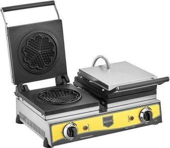 Remta Çiftli Çiçek Desen Waffle Makinesi W13