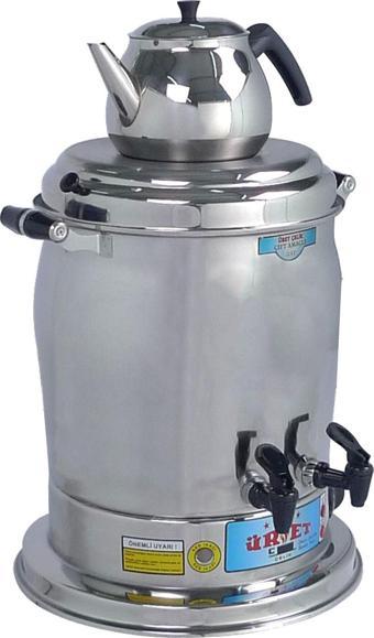 Üret Çelik 12 Litre Çift Amaçlı Lüks Semaver LTM 03