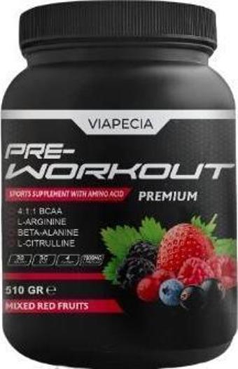 Viapecia Pre-Workout Premium Kırmızı Meyve Aromalı 510 Gram - Viapecia Pro Menmax HEDİYE