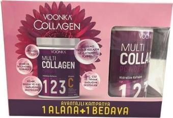 Voonka Multi Collagen Powder Vitamin C İçeren Takviye Edici Gıda 300 + 300 gr